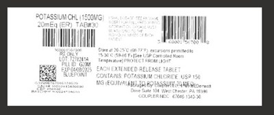 Label (Potassium Er 20meq)